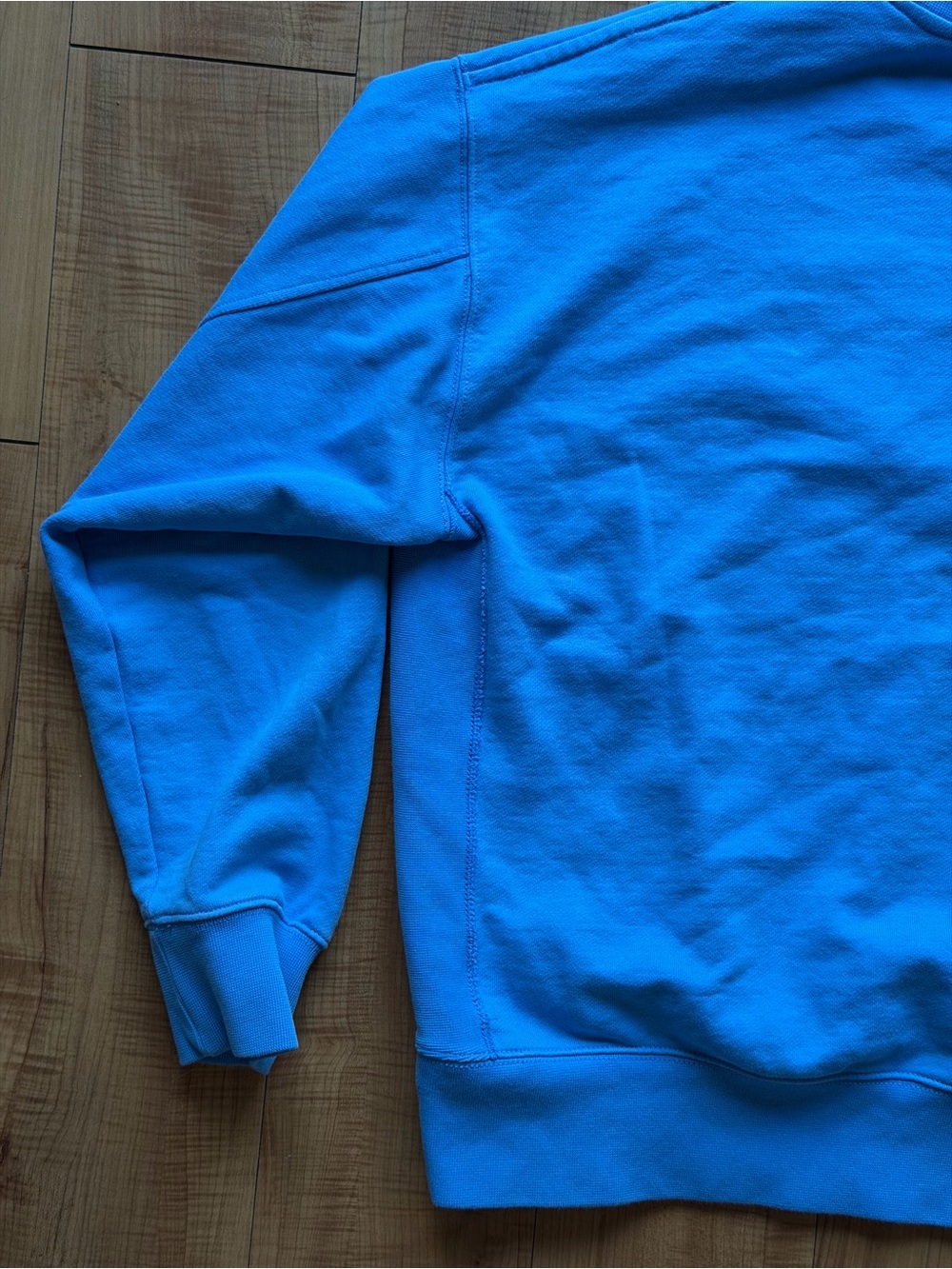 Nike Blue Preppy Crewneck Sportswear French Terry Embroidered Logo Sweatshirt - Picture 10 of 14